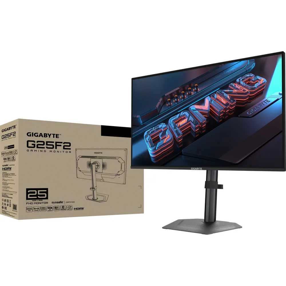 Zdjęcie produktu Monitor Gigabyte G25F2 - 24,5"/1920x1080 (Full HD)/SS IPS/1 ms/pivot/Czarny