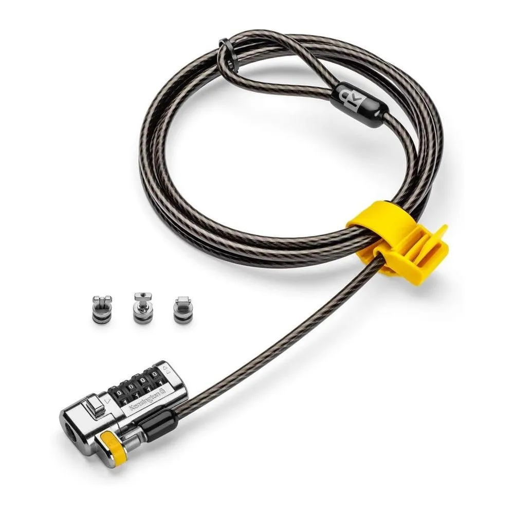 Linka zabezpieczająca Kensington ClickSafe Universal Combination Laptop Lock K68105EU - Czarna