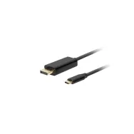 Kabel Lanberg USB-C do DisplayPort CA-CMDP-10CU-0005-BK, 4K 60 Hz, 0,5 m, Czarny | Sklep ITnes.pl, IT for BUSINESS