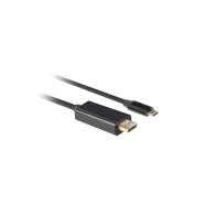Kabel Lanberg USB-C do DisplayPort CA-CMDP-10CU-0005-BK, 4K 60 Hz, 0,5 m, Czarny | Sklep ITnes.pl, IT for BUSINESS