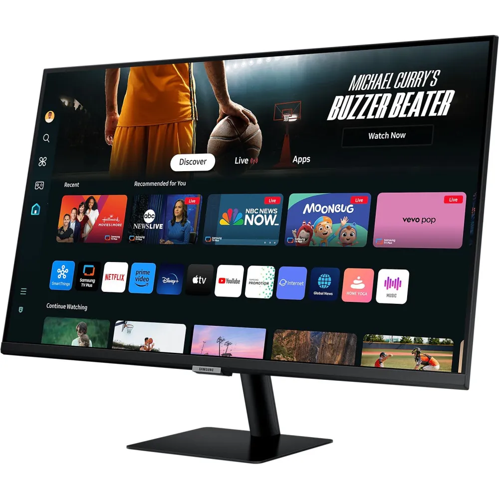 Monitor Samsung Smart M7 M70D LS32DM702UUXDU - 32"/3840x2160 (4K)/60Hz/VA/HDR/4 ms/USB-C/Czarny