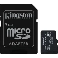 Karta pamięci Kingston Industrial MicroSDHC 8GB Class 10 A1 pSLC + SD Adapter SDCIT2/8GB - Czarna | Sklep ITnes.pl - IT for BUSI