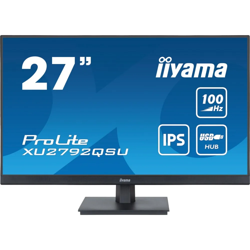 Monitor iiyama ProLite XU2792QSU-B6, 27", 2560x1440 (QHD), 100Hz, IPS, FreeSync, 0,400 ms, Czarny | Sklep ITnes.pl, IT for BUSIN