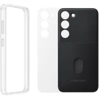 Etui na smartfon Samsung Frame Case EF-MS911CBEGWW do Galaxy S23, Czarne | Sklep ITnes.pl, IT for BUSINESS