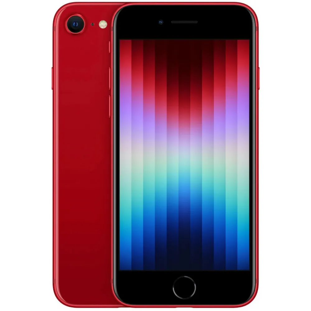 Smartfon Apple iPhone SE (3. gen.) MMXH3PM/A, A15 Bionic, 4,7" 1334x750, 64GB, 4GB, 5G, Czerwony, 12+7Mpix, iOS, 1 rok Carry-in 