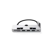Replikator portów Satechi USB-C Clamp Hub Pro iMac ST-TCIMHS - USB-C 3.2 Gen 1, 3x USB-A 3.2 Gen 1, microSD i SD, Srebrny