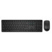 Dell 580-ADFW Wireless Keyboard and Mouse-KM636 - US International (QWERTY), Czarna