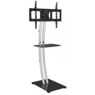 Stojak podłogowy na monitor Techly LCD/LED/Plazma 32-70" 028856 - 68 kg/1 półka/Czarny/Szary | Sklep ITnes.pl - IT for BUSINESS