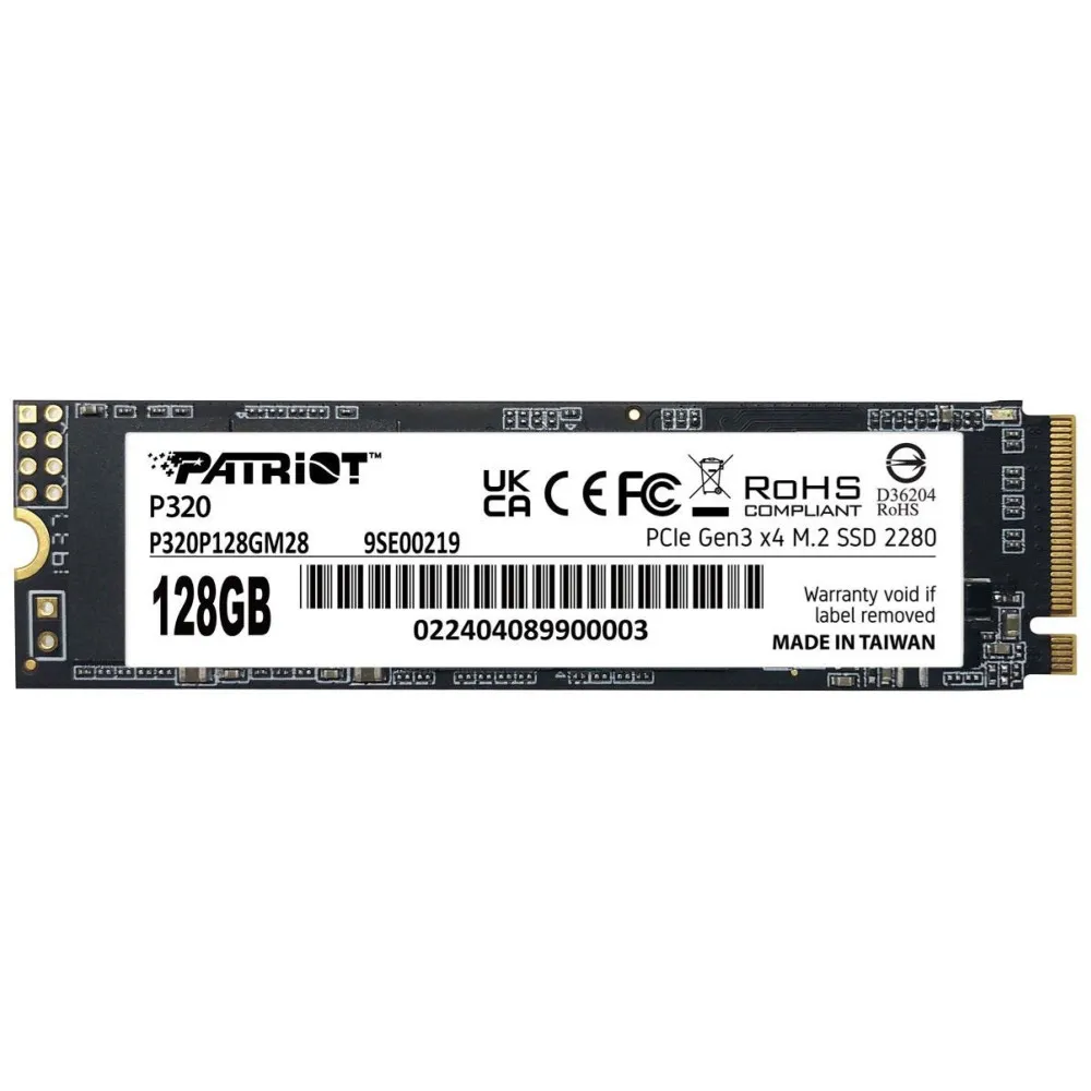 Dysk SSD 128GB M.2 NVMe Patriot P320 P320P128GM28, 2280, M.2, NVMe, 1600-1000MBps | Sklep ITnes.pl, IT for BUSINESS