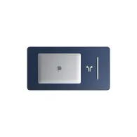 Podkładka pod mysz Satechi Eco Leather Desk ST-LDMB - podkładka pod mysz z eko skóry, Niebieska