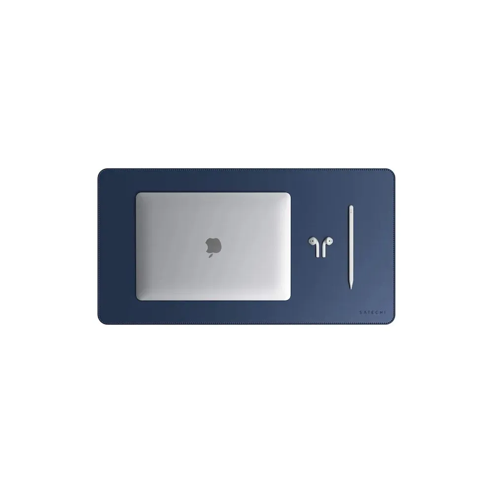 Podkładka pod mysz Satechi Eco Leather Desk ST-LDMB - podkładka pod mysz z eko skóry, Niebieska