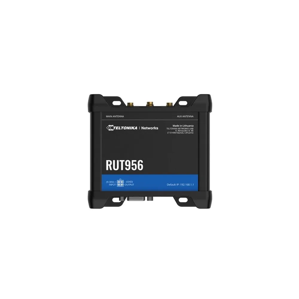 Router Teltonika RUT956, LTE cat. 4, WiFi 4, dual SIM, 3x RJ45 100Mbps LAN, 1x RJ45 100Mbps WAN, RUT956100000 | Sklep ITnes.pl, 