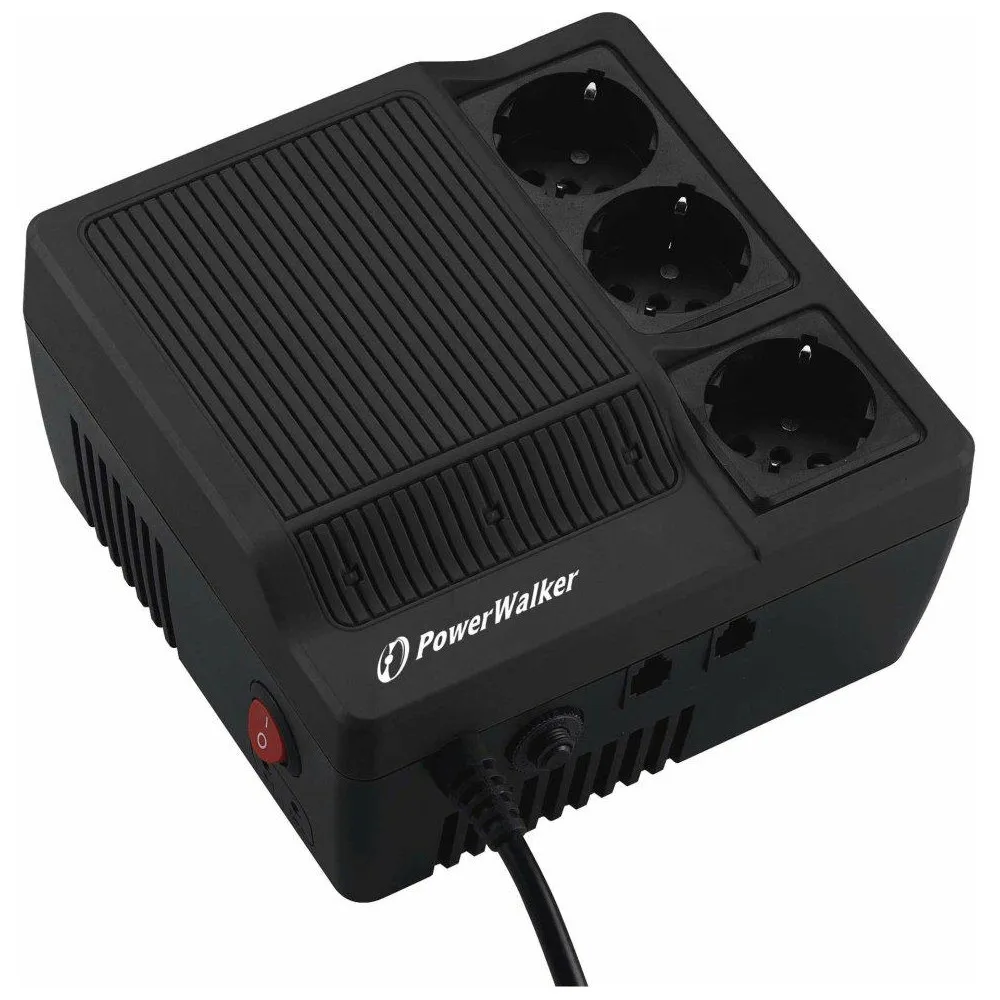 Stabilizator napięcia PowerWalker AVR 600, 220|230|240V, 600VA, 3x gniazdo shuko | Sklep ITnes.pl, IT for BUSINESS Stabilizator napięcia PowerWalker AVR 600, 220|230|240V, 600VA, 3x gniazdo shuko | Sklep ITnes.pl, IT for BUSINESS