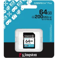 Karta pamięci Kingston SD 64GB Canvas Go Plus SDG4/64GB - 200|100MB|s, Class 10, UHS-I, U3, V30