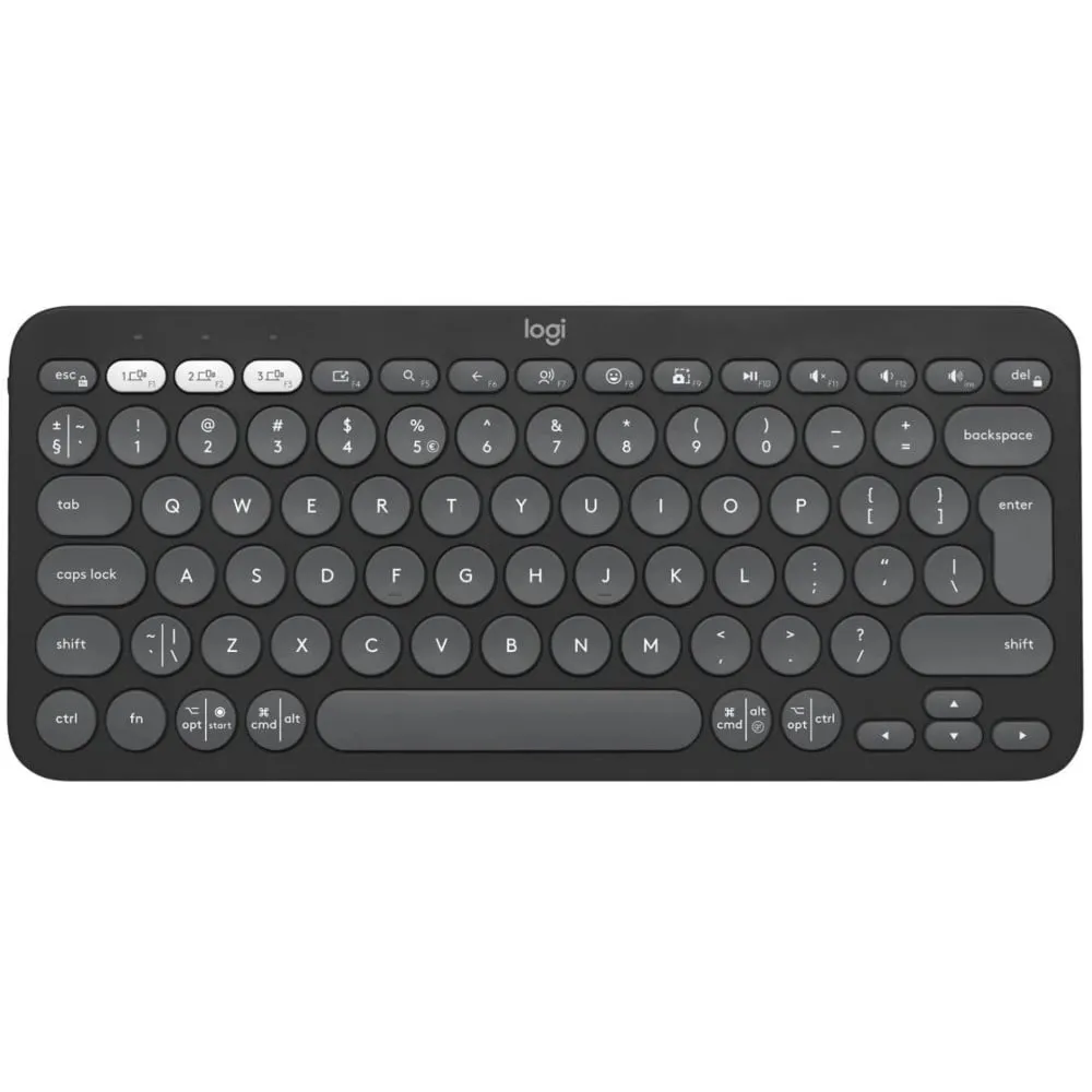 Klawiatura bezprzewodowa Logitech Pebble Keys 2 K380s 920-011851 - Grafitowa Klawiatura bezprzewodowa Logitech Pebble Keys 2 K380s 920-011851 - Grafitowa
