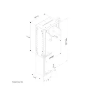 Uchwyt biurkowy Neomounts by Newstar CPU Holder CPU-D100BLACK - wys. PC: 30-53 cm, szer. PC: 8-22 cm, Czarny