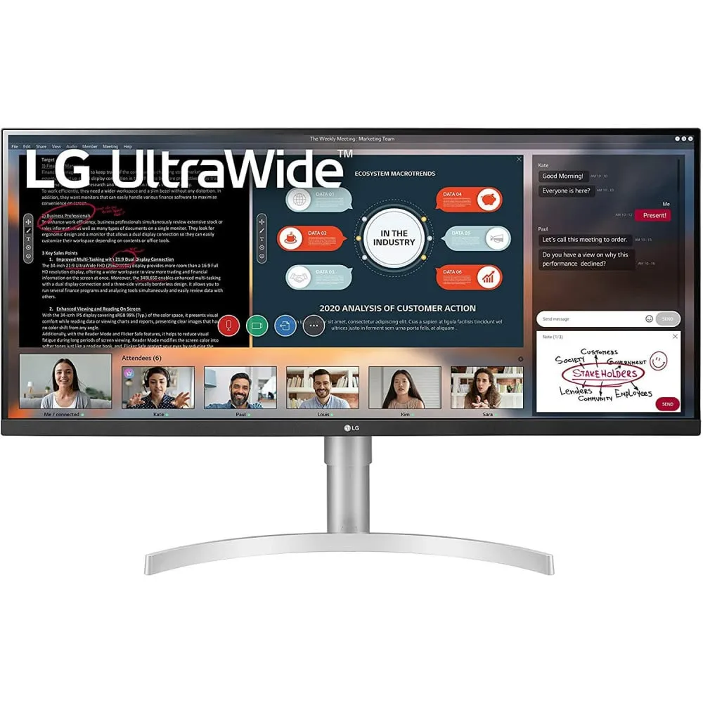 Monitor LG 34WN650-W, 34", 2560x1080, 75Hz, 21:9, IPS, FreeSync, 5 ms, Biały | Sklep ITnes.pl, IT for BUSINESS