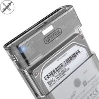 Obudowa na dysk Unitek USB 3.2 Gen 1 SATA6G 2.5 HDD/SSD DiskGuard Limpid R S1103A - Przezroczysta, Szara | Sklep ITnes.pl - IT f