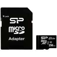 Karta pamięci Silicon Power microSDXC Elite 256GB SP256GBSTXBU1V10SP - Class 10, UHS-1, U1, ADAPTER microSD-SD, Czarna