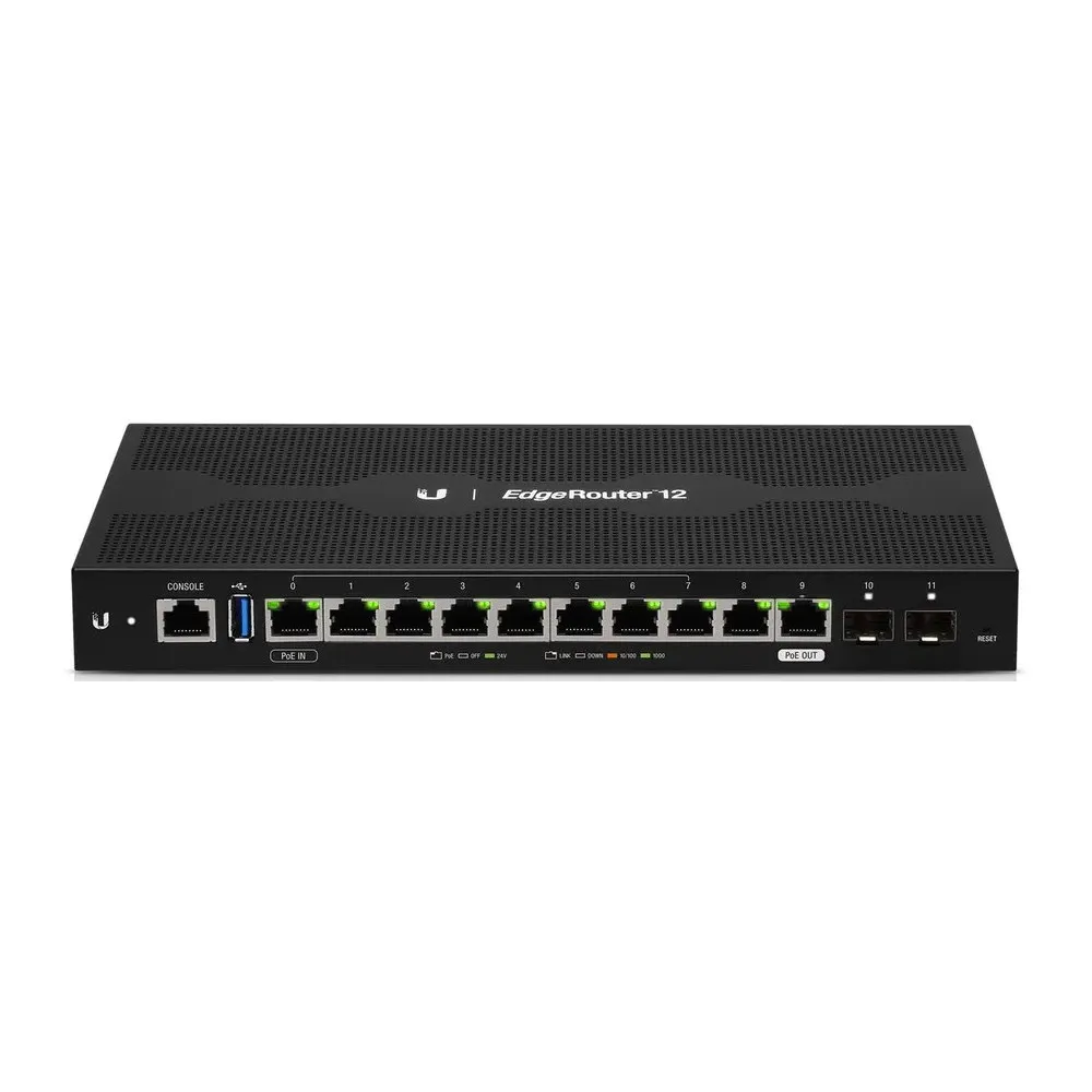 Router Ubiquiti EdgeMAX EdgeRouter ER-12-EU, 10x 1000Mbps RJ45, 2x 1000Mbps SFP, PoE | Sklep ITnes.pl, IT for BUSINESS