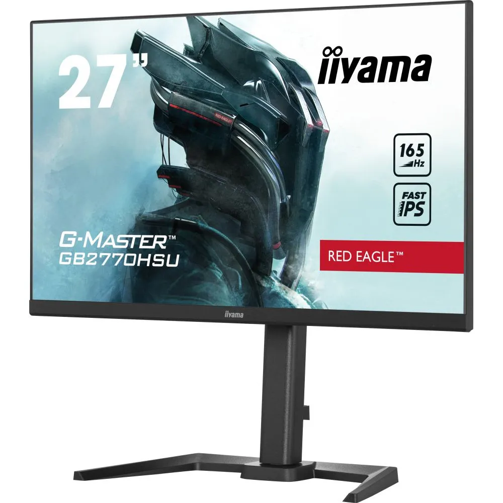 Monitor iiyama G-MASTER GB2770HSU-B5 - 27"/1920x1080 (Full HD)/165Hz/Fast IPS/FreeSync/0,8 ms/pivot/Czarny