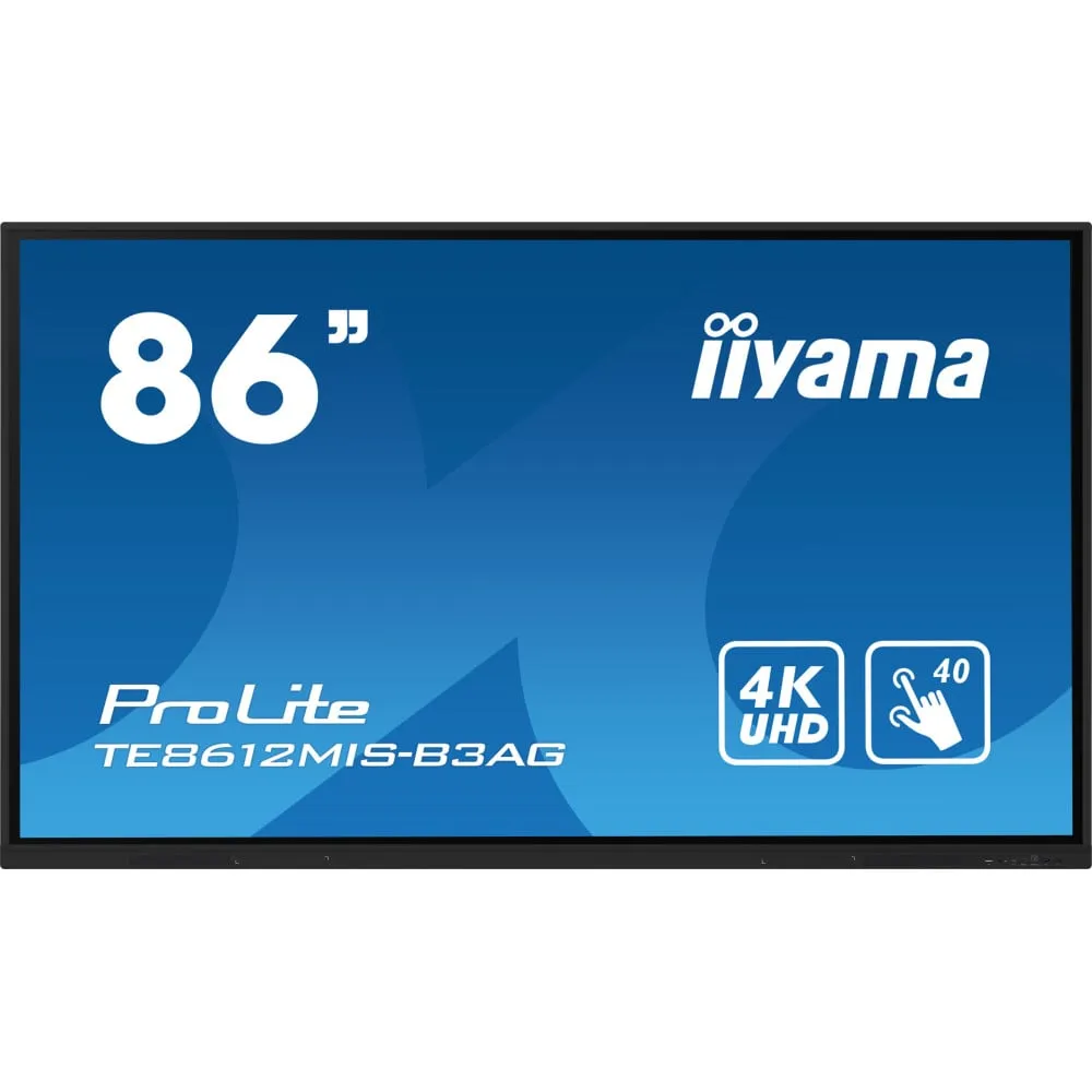 Monitor iiyama ProLite TE8612MIS-B3AG, 86", 3840x2160 (4K), VA, 8 ms, MT, Czarny | Sklep ITnes.pl, IT for BUSINESS