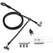 Linka zabezpieczająca Kensington Universal 3-in-1 Keyed Cable Lock - Twin Lockheads K63380WW - Czarna