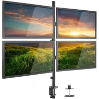 Uchwyt biurkowy na monitory Techly LED/LCD 13-27" - 4 x 10 kg, 4 monitory, Czarny - 027521 | Sklep ITnes.pl - IT for BUSINESS