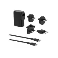 Ładowarka z powerbankiem Belkin BoostCharge Hybrid Wall Charger 25W, Power Bank 5K, Travel Adapter Kit BPZ003BT1MBK-B6 - Czarna