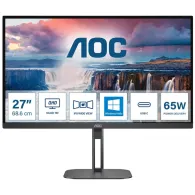 Monitor AOC Q27V5N/BK, 27", 2560x1440 (QHD), 75Hz, VA, FreeSync, 4 ms, pivot, Czarny | Sklep ITnes.pl, IT for BUSINESS