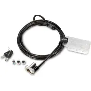 Linka zabezpieczająca Kensington Universal 3-in-1 Keyed Laptop Lock K62318WW - Czarna