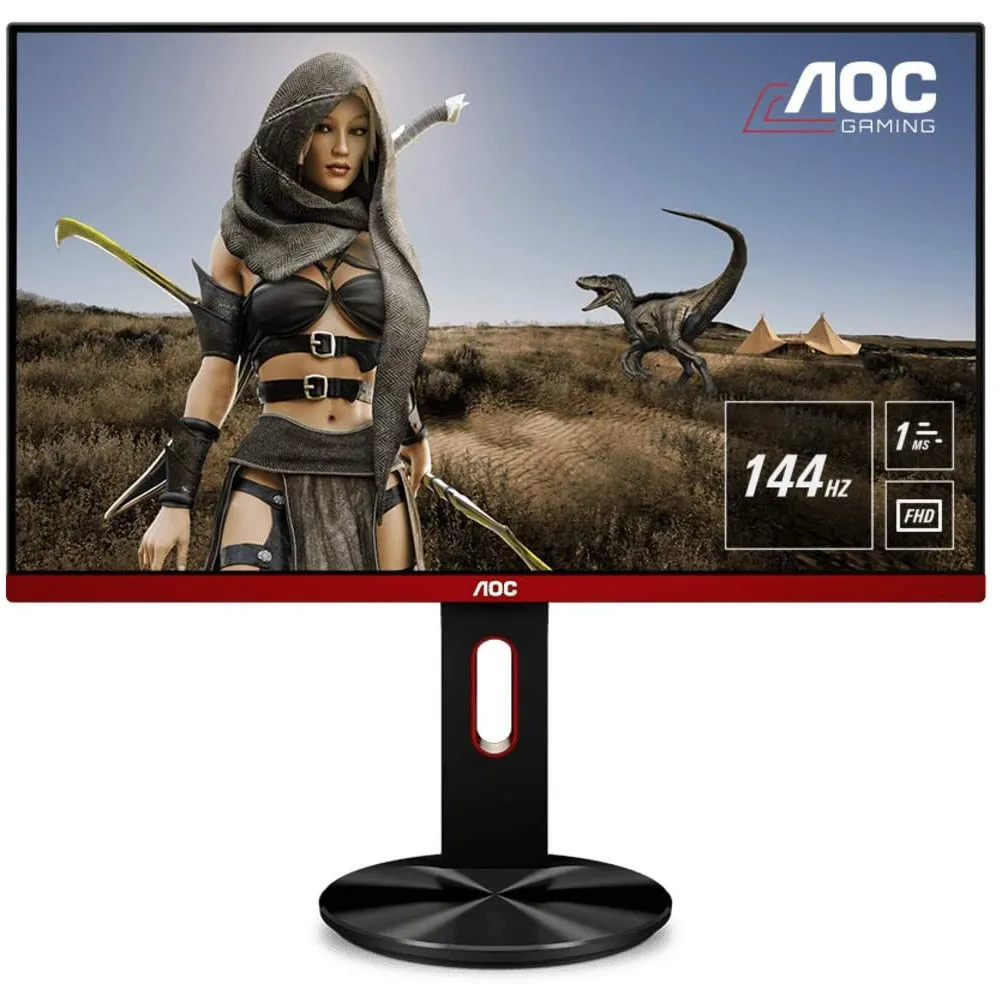 Monitor AOC G2590FX, 24,5", 1920x1080 (FHD), 144Hz, TN, G-Sync, 1 ms, Czarno-czerwony | Sklep ITnes.pl, IT for BUSINESS