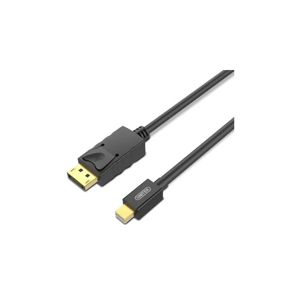 Kabel Unitek mini DisplayPort, DisplayPort M, M Y-C612BK - zdjęcie poglądowe 1