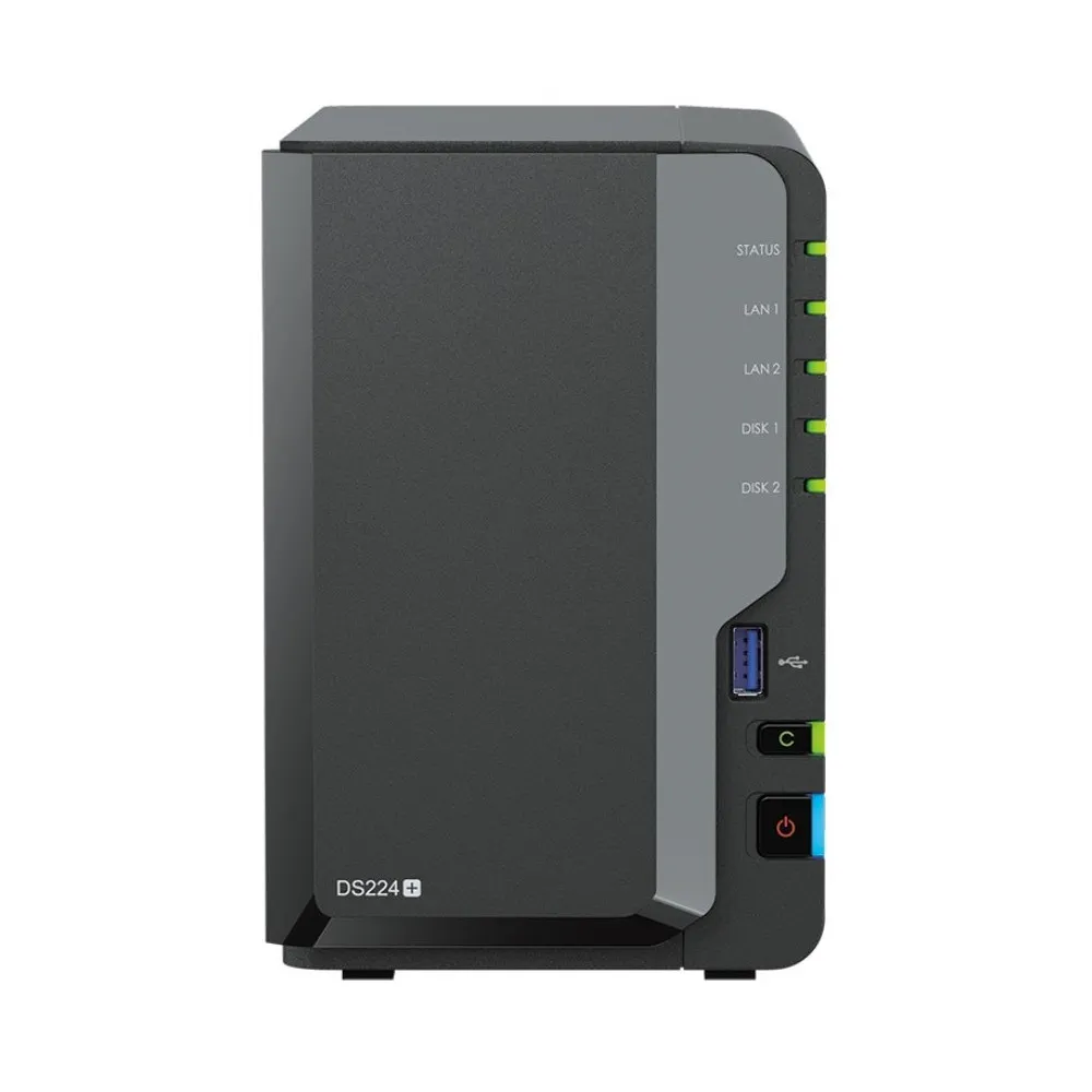 Serwer NAS Synology Desktop Plus DS224+, Tower, Intel Celeron J4125, 2GB RAM, 2 wnęki, hot-swap, 2 lata Carry-in | Sklep ITnes.p Serwer NAS Synology Desktop Plus DS224+, Tower, Intel Celeron J4125, 2GB RAM, 2 wnęki, hot-swap, 2 lata Carry-in | Sklep ITnes.p