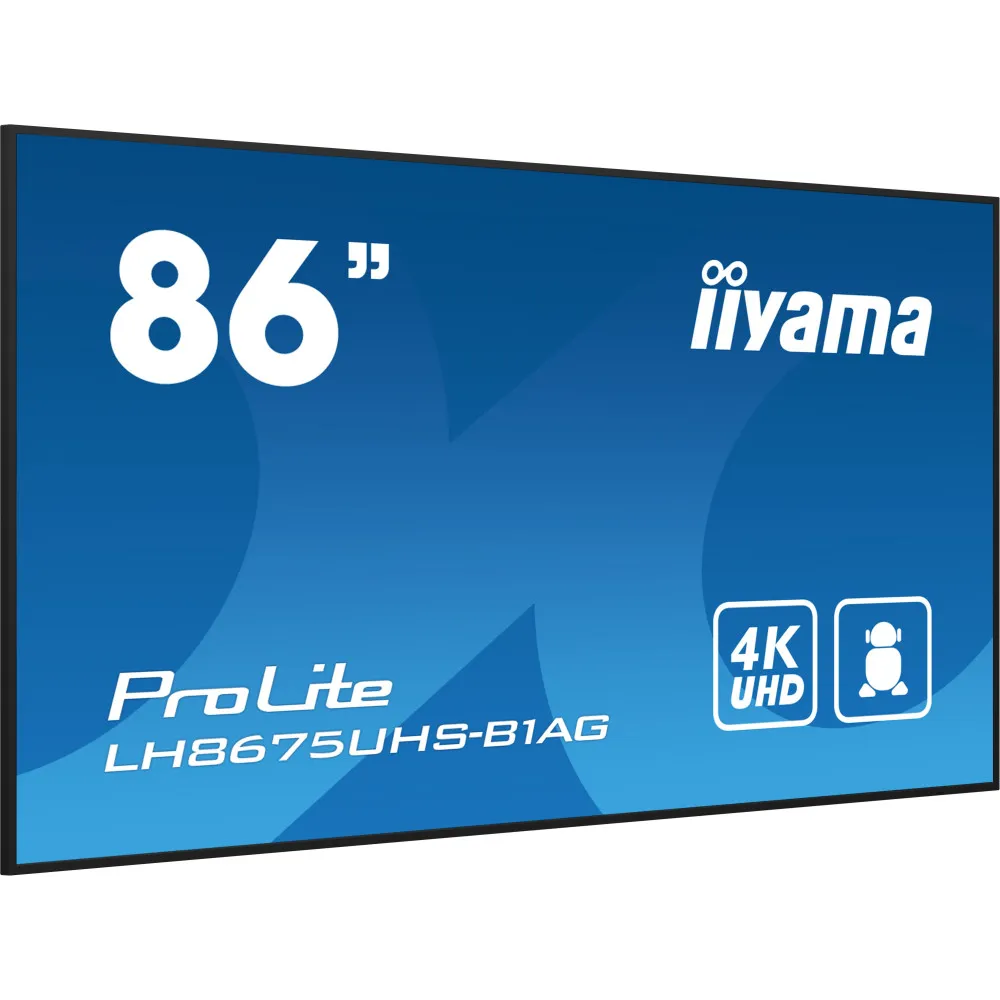 Monitor iiyama ProLite LH8675UHS-B1AG - 85,6"/3840x2160 (4K)/IPS/8 ms/Czarny - zdjęcie