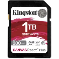 Karta pamięci Kingston 1TB Canvas React Plus SDR2/128GB SDR2V6/1TB - UHS-II, U3, V60