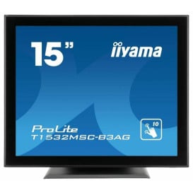 Monitor iiyama ProLite T1532MSC-B3AG - 15"/1024x768 (XGA)/75Hz/4:3/TN/8 ms/dotykowy/Czarny