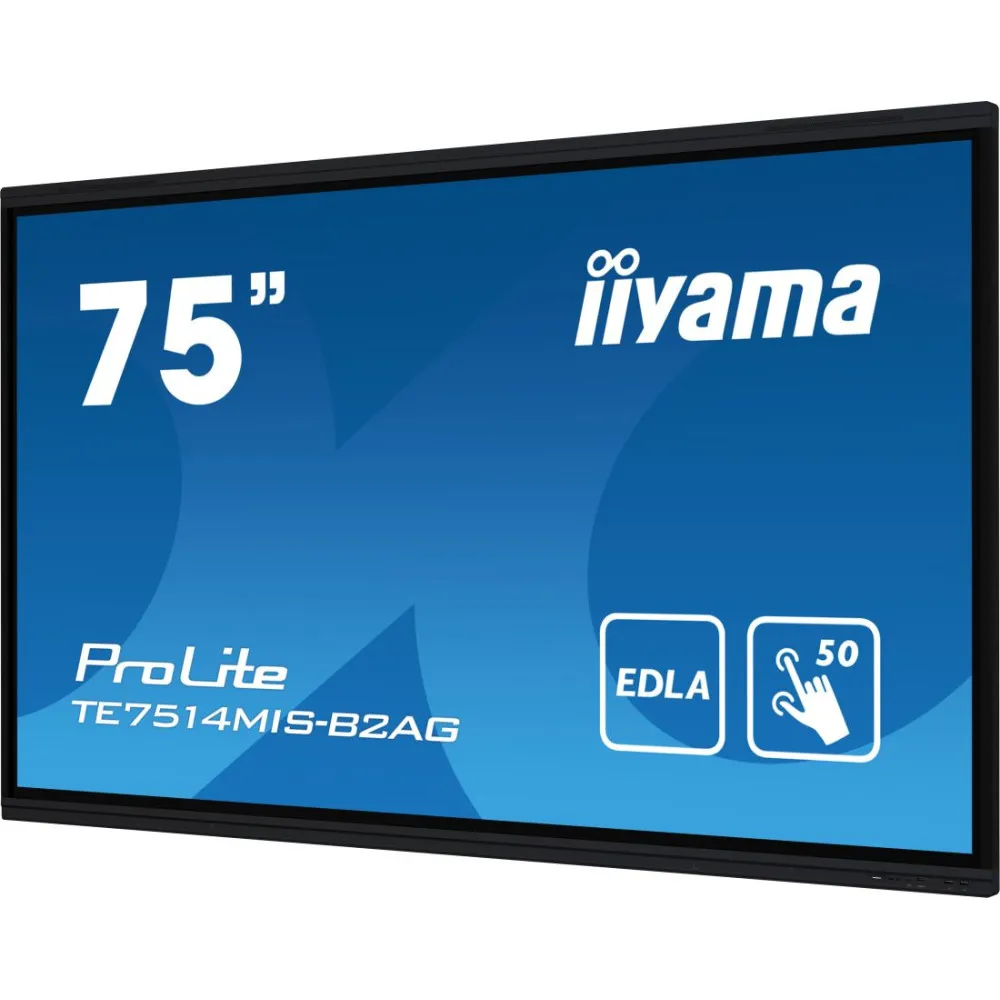 Monitor iiyama ProLite TE7514MIS-B2AG - 74,5"/3840x2160 (4K)/VA/8 ms/dotykowy/USB-C/Czarny