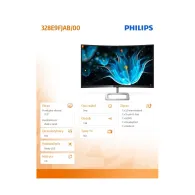 Monitor Philips 328E9FJAB 328E9FJAB/00, 31,5", 2560x1440 (QHD), 60Hz, zakrzywiony, VA, FreeSync, 5 ms, Czarno-srebrny | Sklep IT Monitor Philips 328E9FJAB 328E9FJAB/00, 31,5", 2560x1440 (QHD), 60Hz, zakrzywiony, VA, FreeSync, 5 ms, Czarno-srebrny | Sklep IT