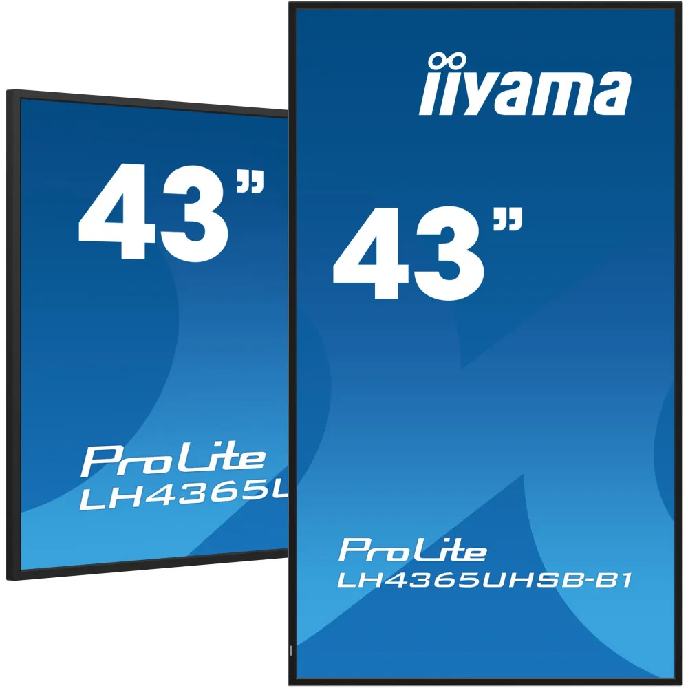 Zdjęcie produktu Monitor iiyama ProLite LH4365UHSB-B1 - 42,5"/3840x2160 (4K)/IPS/8 ms/Czarny
