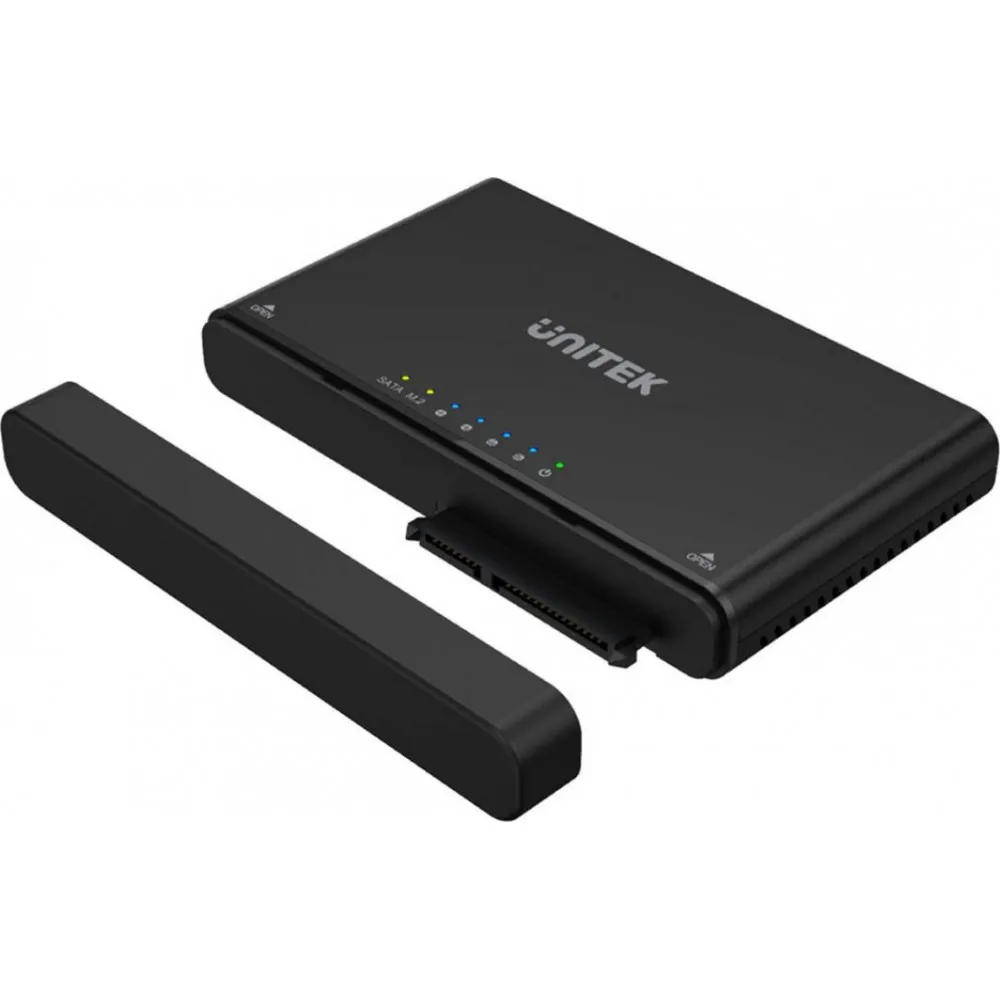 Obudowa na dysk Unitek M.2 NVMe 2,5"/3,5" SATA USB-C 3.2 Gen 2 S1222A - Czarna | Sklep ITnes.pl - IT for BUSINESS