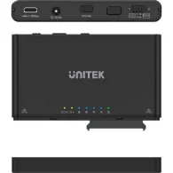 Obudowa na dysk Unitek M.2 NVMe 2,5"/3,5" SATA USB-C 3.2 Gen 2 S1222A - Czarna | Sklep ITnes.pl - IT for BUSINESS
