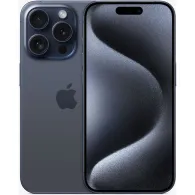 Smartfon Apple iPhone 15 Pro MTV03PX/A, A17 Pro, 6,1" 2556x1179, 128GB, 8GB, 5G, Błękitny, Aparat 48+12Mpix, iOS, 1 rok Carry-in
