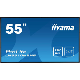 Monitor iiyama ProLite Non Touch LFD LH5510HSHB-B1 - 55"/1920x1080 (Full HD)/60Hz/IPS/9 ms/Czarny