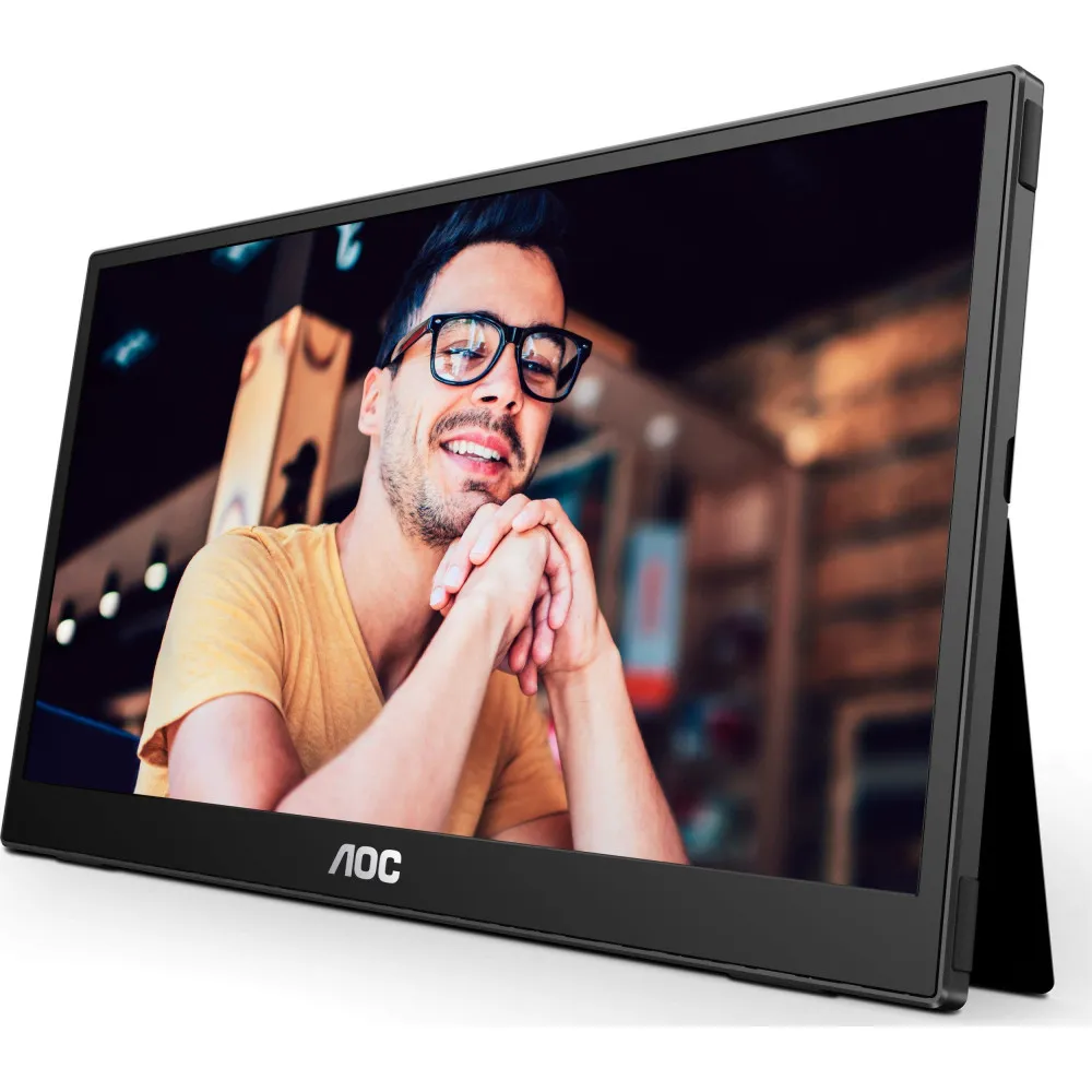 Monitor AOC 16T3EA - 15,6"/1920x1080 (Full HD)/75Hz/IPS/4 ms/Czarny