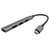 Hub i-tec USB-C 1x USB 3.0 3x USB 2.0 C31HUBMETALMINI4, Kolor srebrny, Czarny | Sklep ITnes.pl, IT for BUSINESS