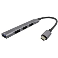 Hub i-tec USB-C 1x USB 3.0 3x USB 2.0 C31HUBMETALMINI4, Kolor srebrny, Czarny | Sklep ITnes.pl, IT for BUSINESS