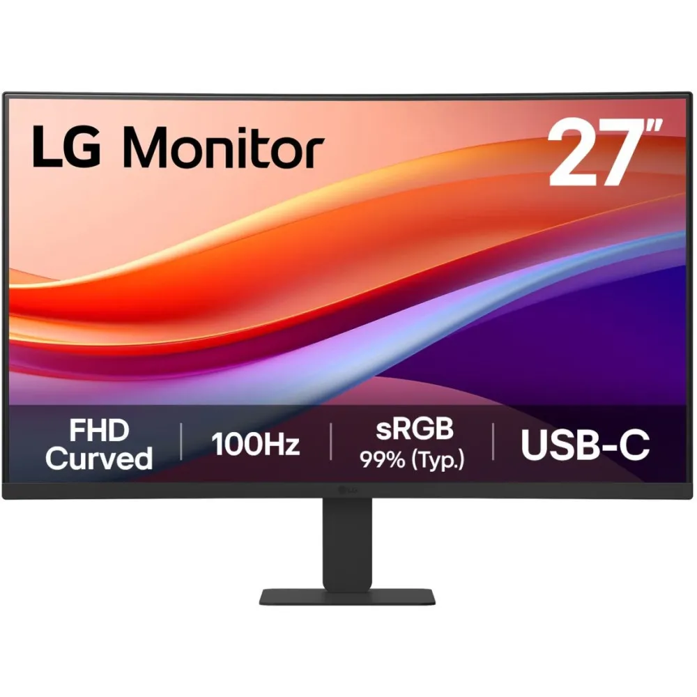 Monitor LG 27U421A-B 27U421A-B.AEUQ, 27", 1920x1080 (FHD), zakrzywiony, VA, 5 ms, Czarny | Sklep ITnes.pl, IT for BUSINESS
