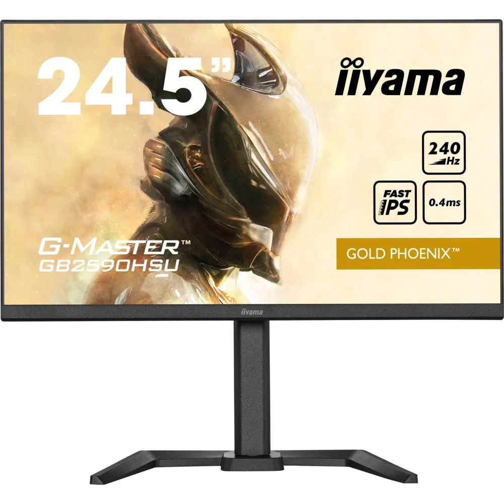 Monitor iiyama G-MASTERGB2590HSU-B5, 24,5", 1920x1080 (FHD), 240Hz, Fast IPS, FreeSync, HDR, 0,400 ms, pivot, Czarny | Sklep ITn