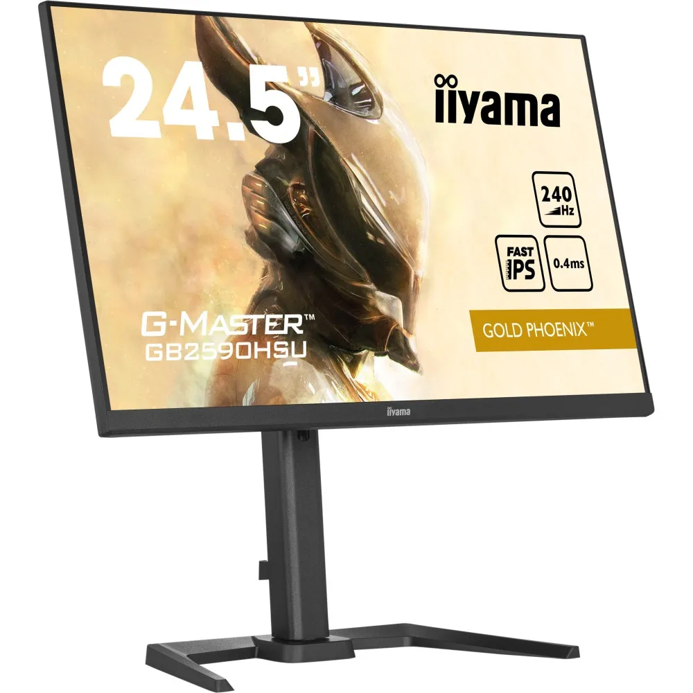 Zdjęcie produktu Monitor iiyama G-MASTER GB2590HSU-B5 - 24,5"/1920x1080 (Full HD)/240Hz/Fast IPS/FreeSync/HDR/0,400 ms/pivot/Czarny